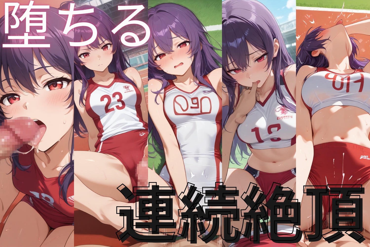 陸上部少女との濃密プレイ！完全総集編254枚！衣装あり/なし両収録！