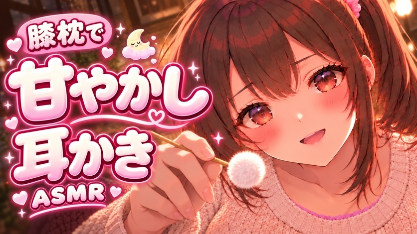 【ASMR】和風メイド耳かき店の女将をやっている彼女が、彼氏のあなたを膝枕でたっぷり甘やかし耳かき♡【オノマトペ】 – Preview 2