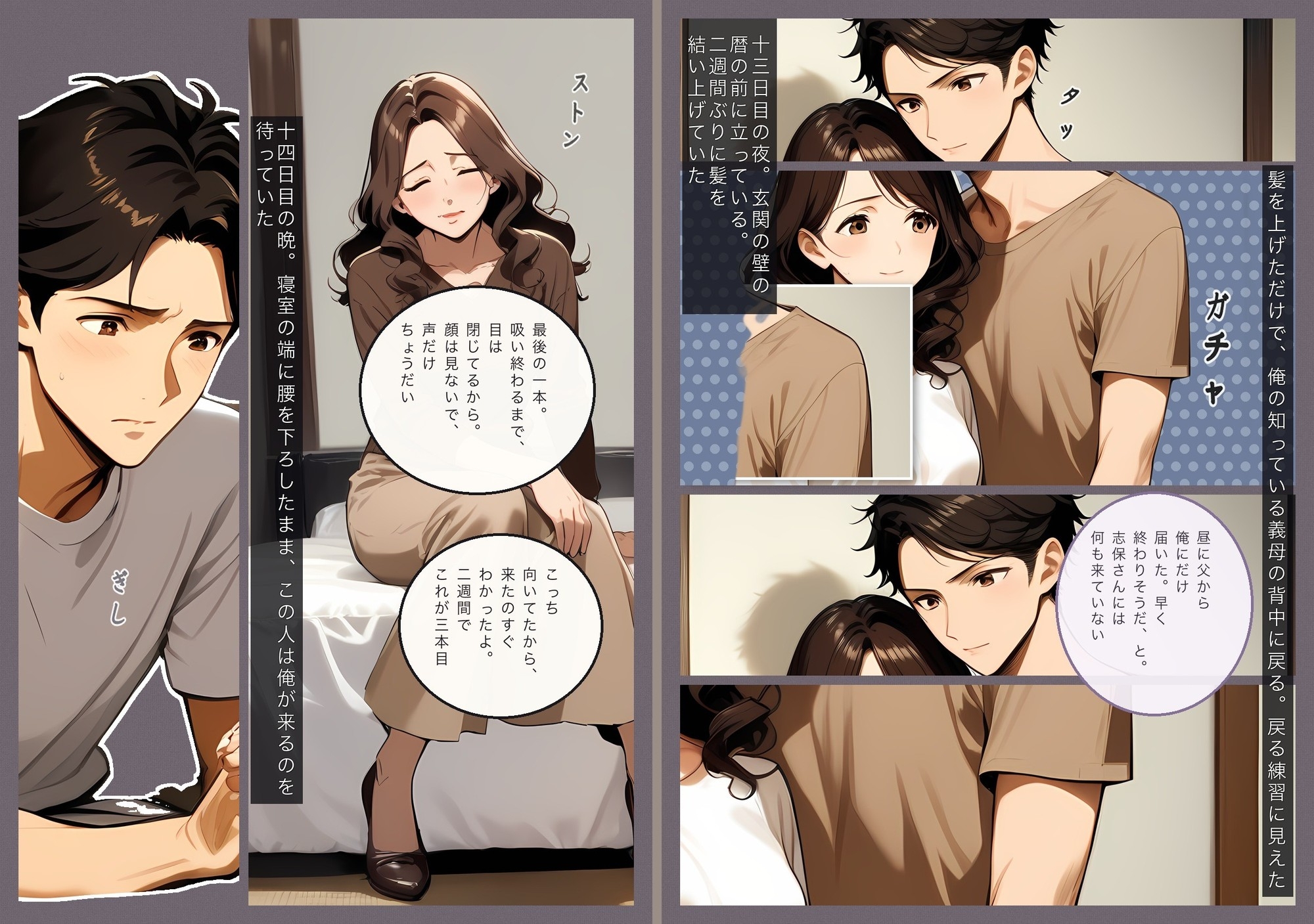 三年間見ていたのを義母(40)は知っていた 二週間、毎晩中出しした話 第1話