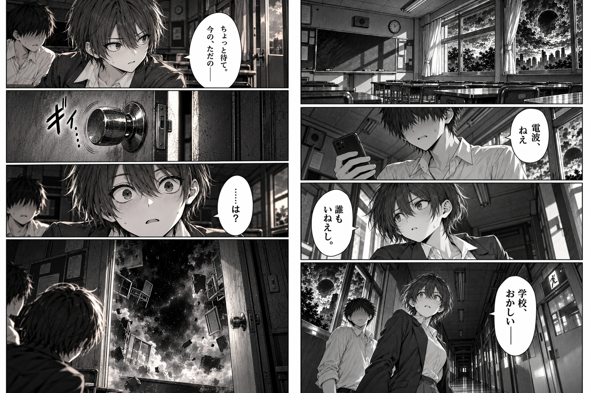 放課後のこっくりさん。無視した短髪で日焼けのアイツとヤルまで出られない呪い。