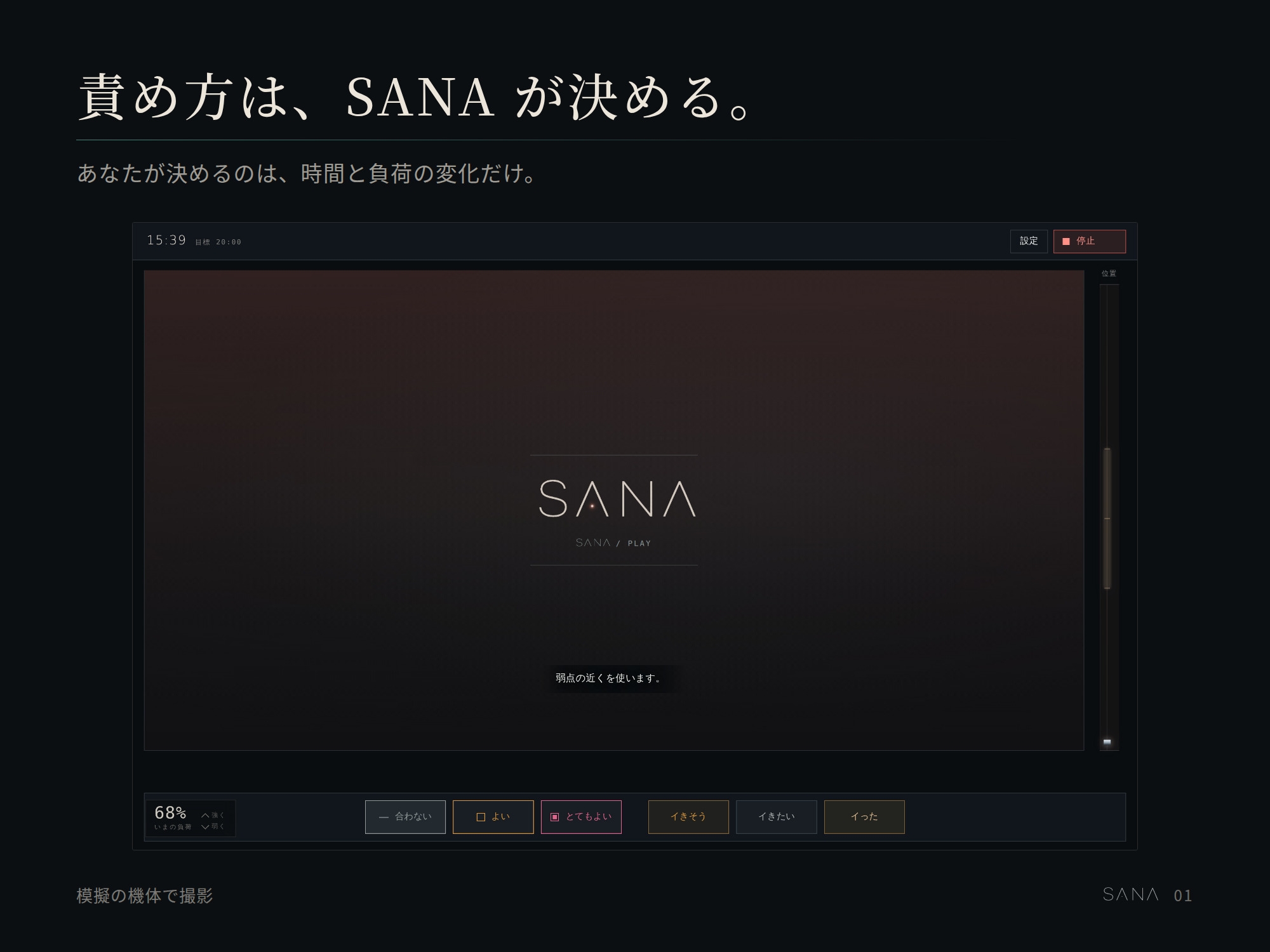 ストローク式オナホール制御ソフト|個人適応型人工知能SANA
