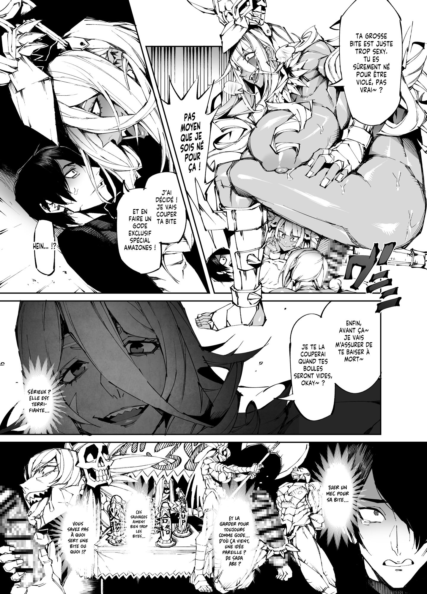 【フランス語版】巨根転生ー性器至上主義な異世界に転生したので爆乳美女とハメまくり ギャルアマゾネス&淫乱シスター編ー