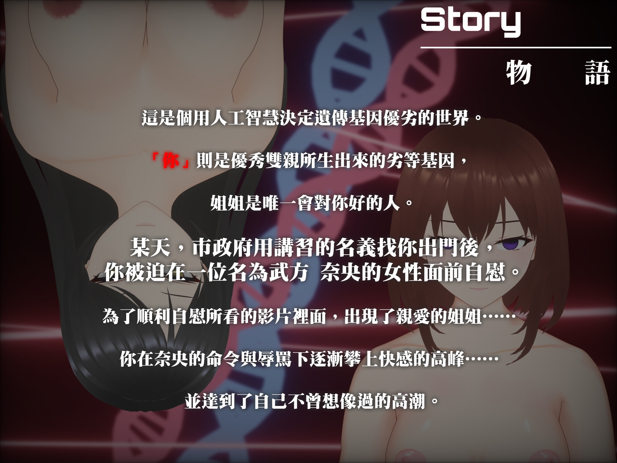 [繁體中文版]【3D自慰指導動畫】強行破壞性癖的抖M自慰 洗腦自慰輔助,看著姐姐的雜交影片, 在抖M的強烈歡快之中大腦邁向毀滅