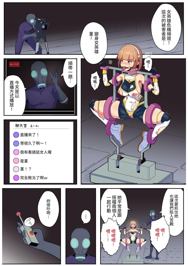 【繁体中文版】ヒロピンチャンネルその3~完全拘束で機械責め！視聴者参加のマゾ雌調教配信~ – Preview 2