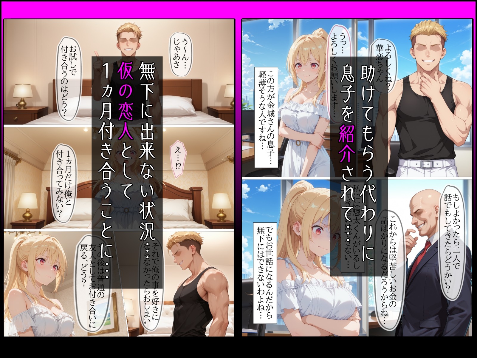 【NTR】彼氏一筋な誇り高きお嬢様がチャラ男の【お試し恋人】になった結果…