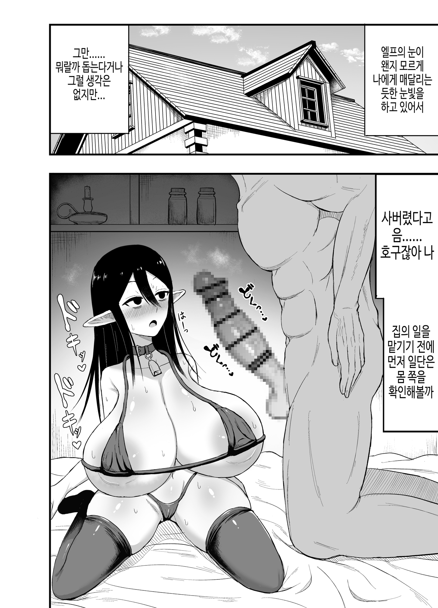 【韓国語版】なんか従順な爆乳エルフを買ってしまった話 – Preview 3