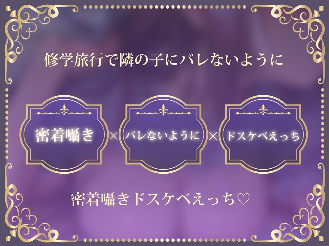 【密着囁き】バレるな～修学旅行で彼女とバレないようにひそひそお布団セックス～