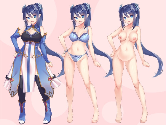 【立ち絵素材R18】 キリッと深海お嬢様レヴィアタン フルセットPSDパック – Preview 2