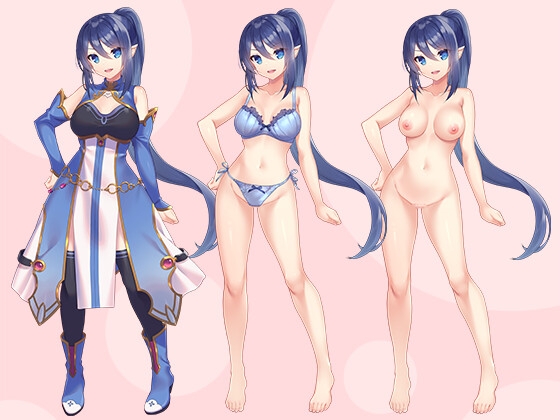 【立ち絵素材R18】 キリッと深海お嬢様レヴィアタン フルセットPSDパック – Preview 3