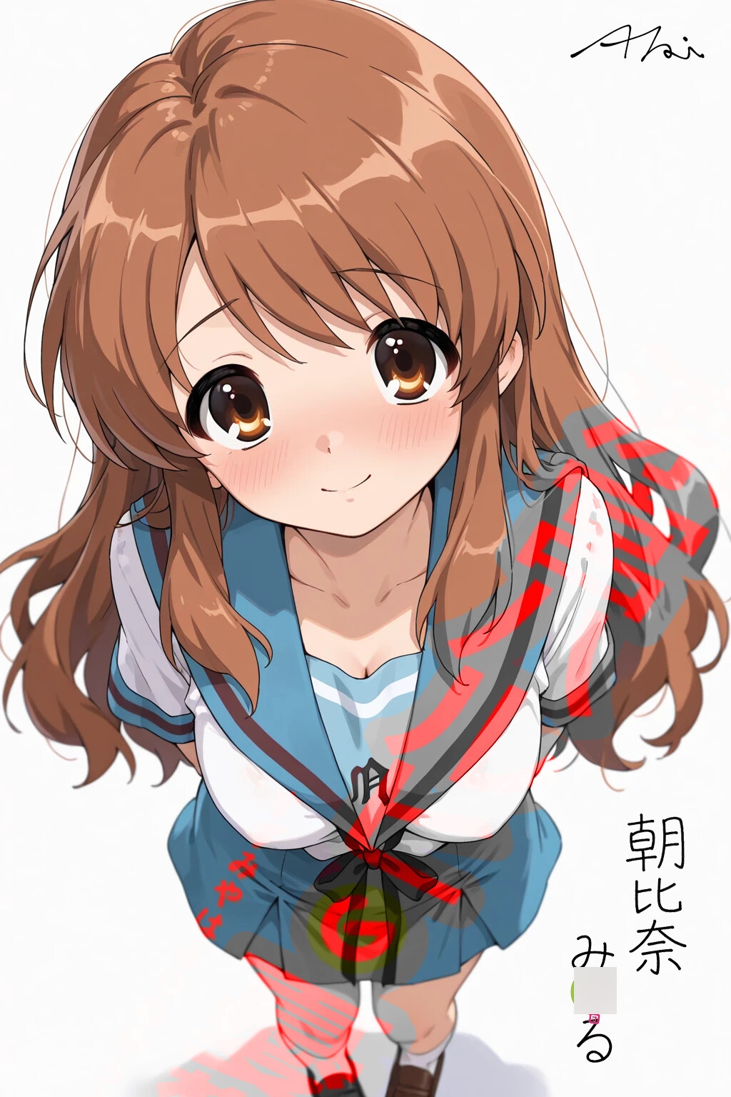 ふぇぇ…そんなに見られると恥ずかしいですけど…で、でもっ、もっと見ててほしいですぅ…！「ハ〇ヒ」朝比奈み〇る
