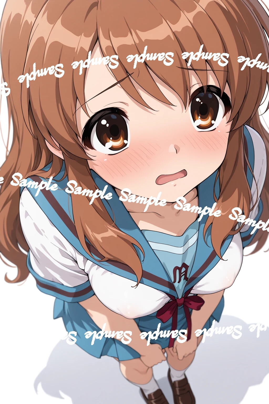 ふぇぇ…そんなに見られると恥ずかしいですけど…で、でもっ、もっと見ててほしいですぅ…！「ハ〇ヒ」朝比奈み〇る