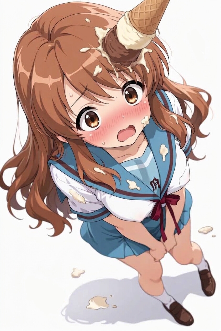 ふぇぇ…そんなに見られると恥ずかしいですけど…で、でもっ、もっと見ててほしいですぅ…！「ハ〇ヒ」朝比奈み〇る