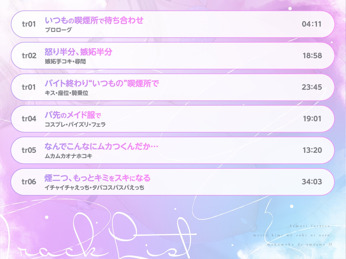 【純愛×喫煙】煙二つ、もっとキミをスキになる~モクモクでアマアマえっち~
