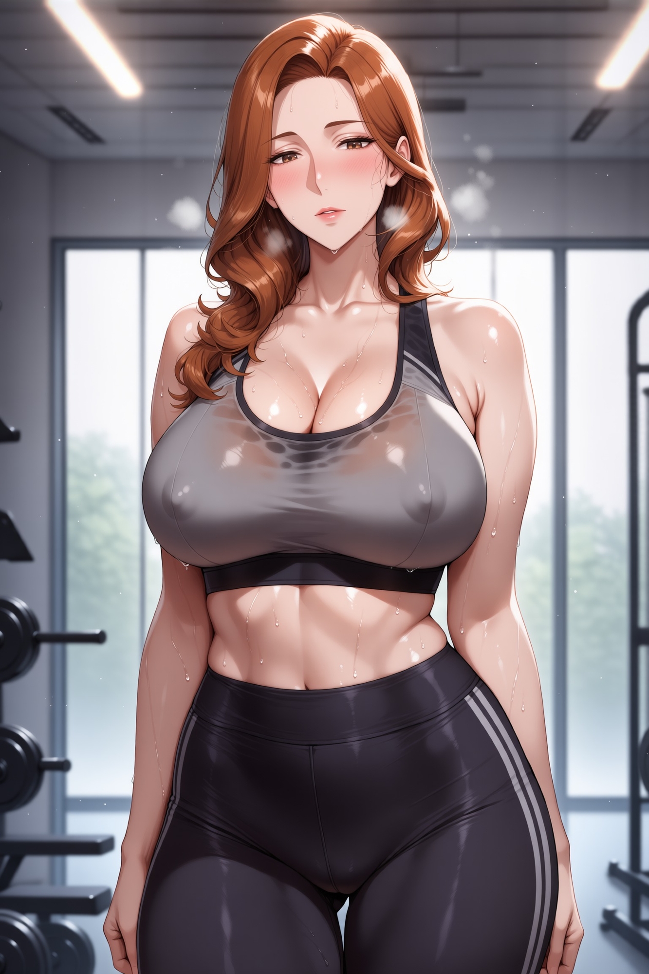 汗と夜窓・トレーナー ～杏～ ジムウェアCG集 – Preview 7