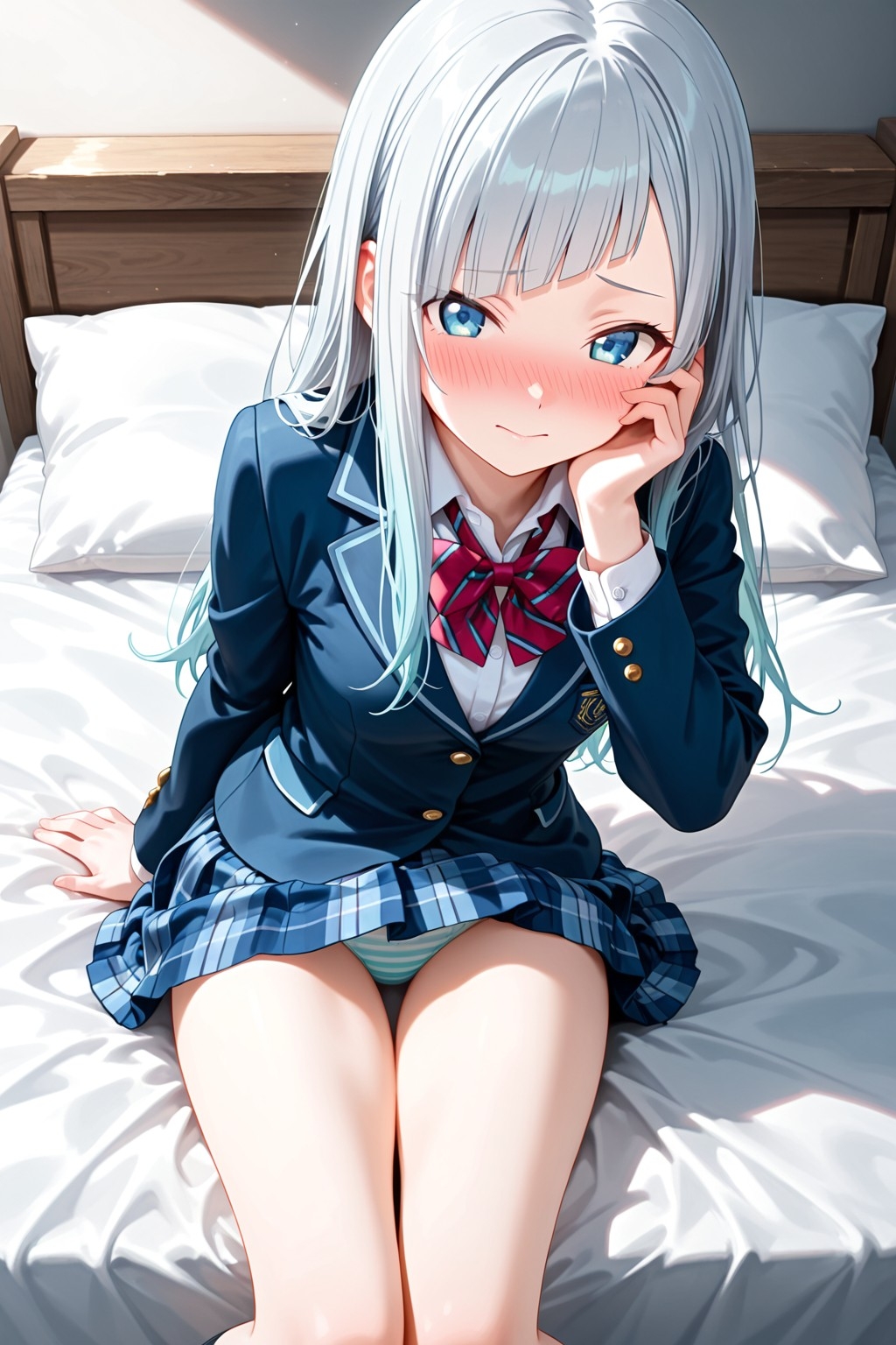 【義妹×背徳】銀髪ロングの妹に自宅で中出ししまくる