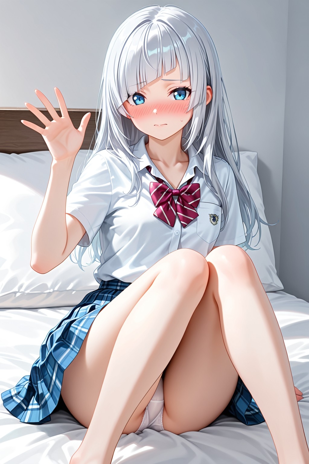 【義妹×背徳】銀髪ロングの妹に自宅で中出ししまくる