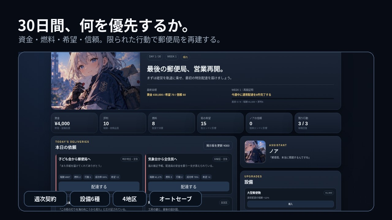 終末郵便局 ～30日後、最後の手紙を届ける～