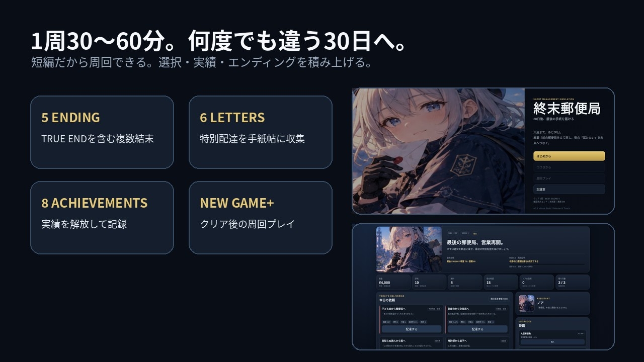 終末郵便局 ～30日後、最後の手紙を届ける～