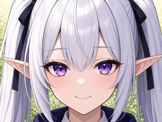 【壁紙/ロック画面】銀髪エルフの魔導姫ゼルモリア 見本11枚