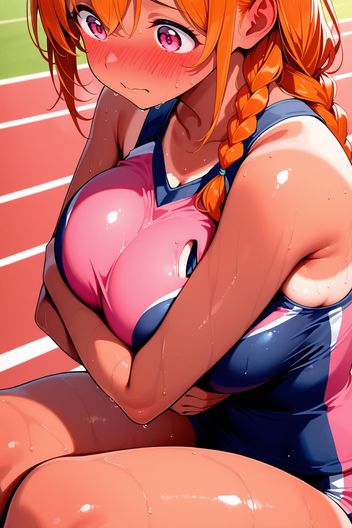 運動服イラスト集 その7 日焼け×大きめバスト 5人のスポーツウェア編【100枚】 – Preview 3