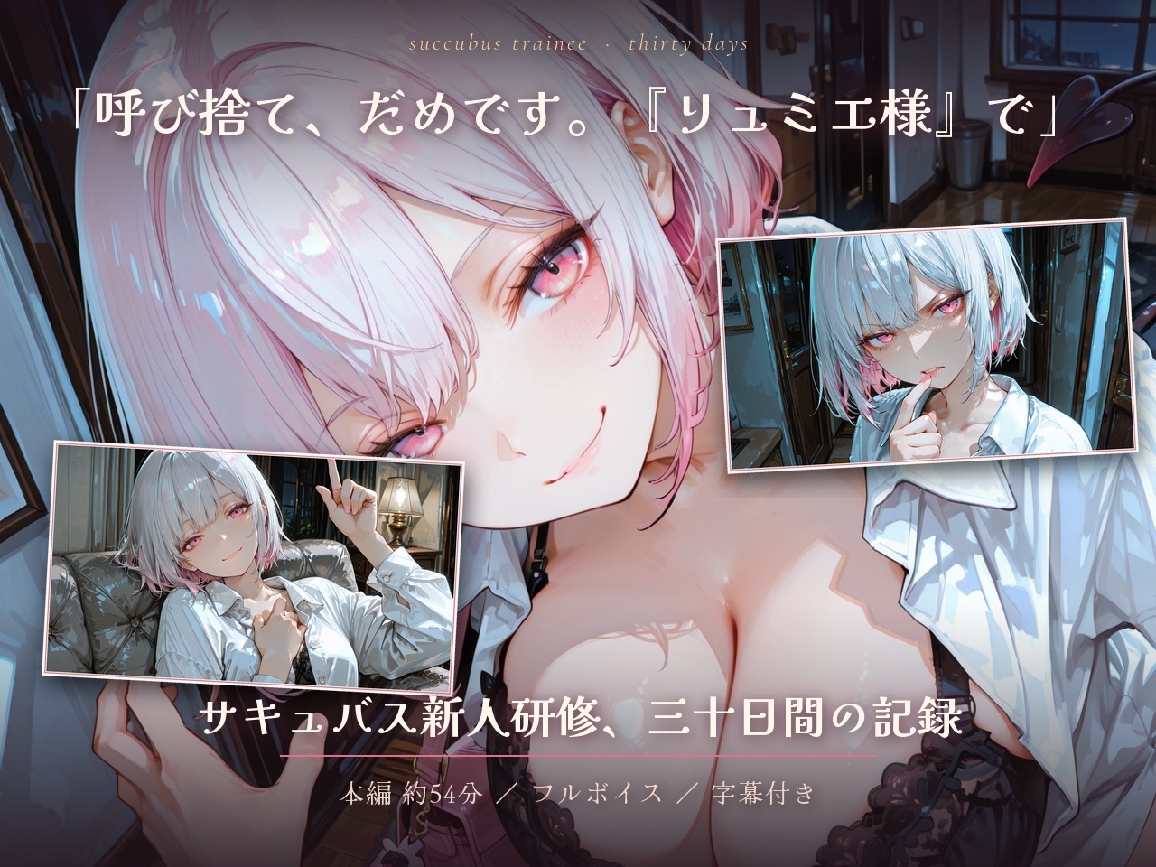 【大ボリューム54分】研修台さん、今夜も搾らせてください♡ ～生意気サキュバスの寸止め搾精30日～ – Preview 2