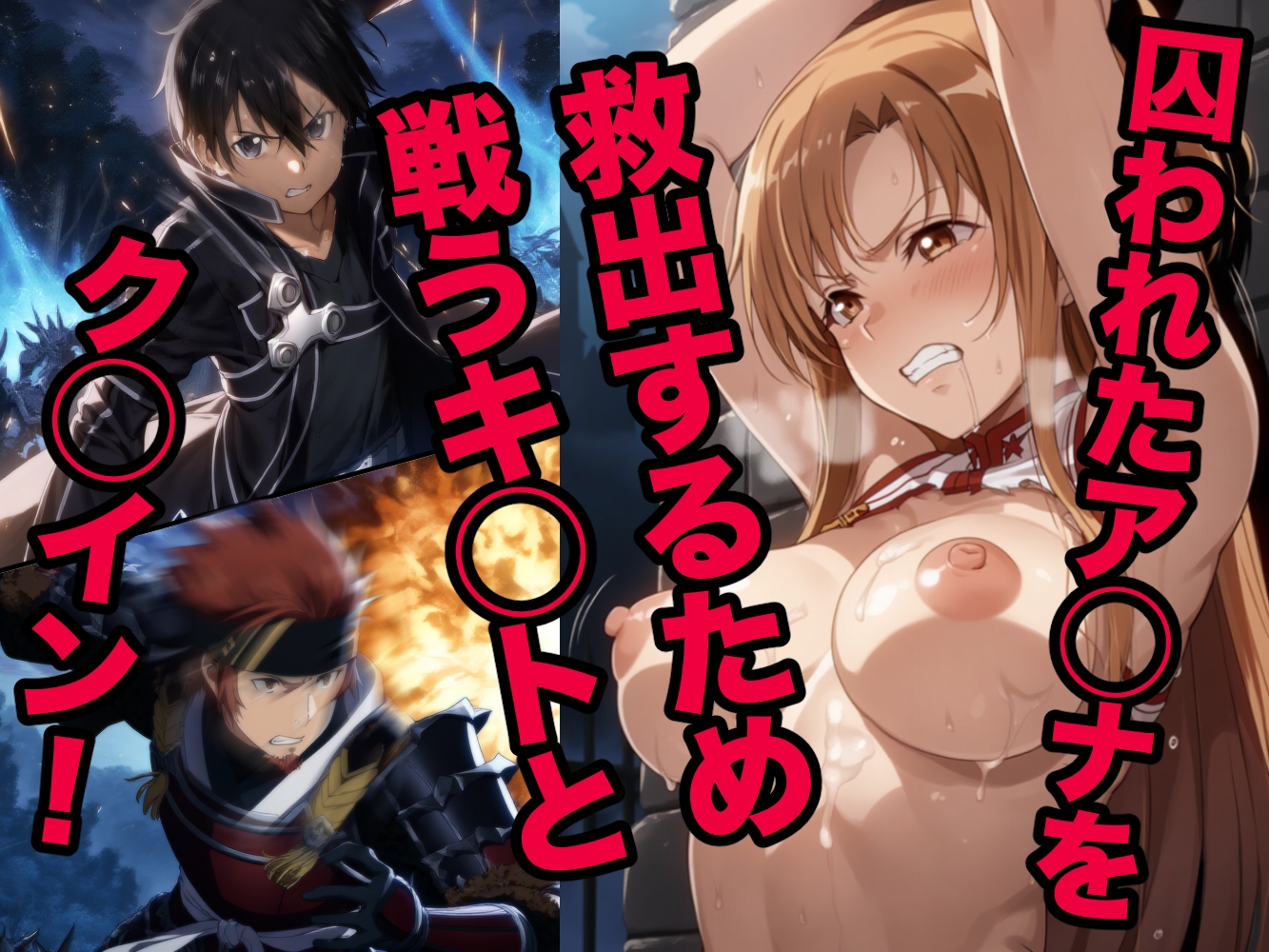 ア◯ナピンチ！だが先に助けに来たのはクラ◯ン！?二人はそのまま…寝取られセックス！！