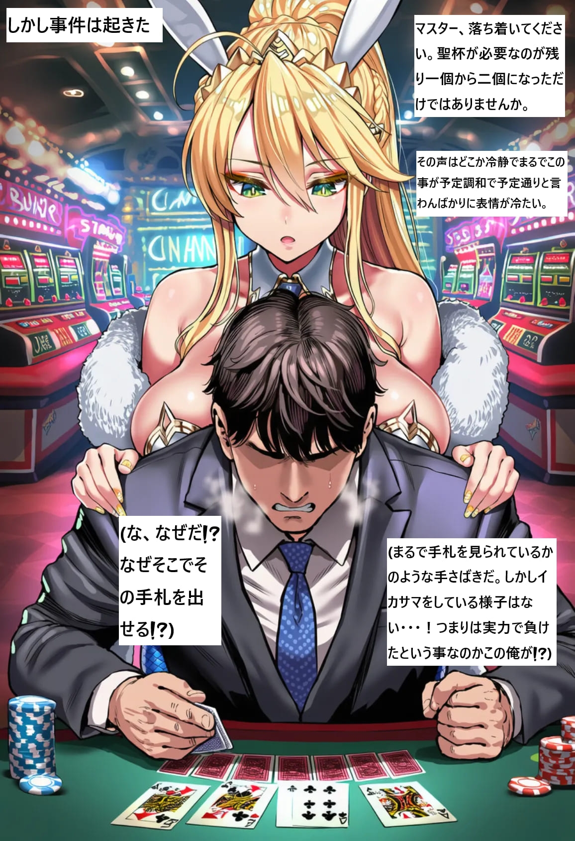 並行世界の黒人と化したマスターにセックスバトルに負けてアルトリアを寝取られるが最終的に「純愛」ENDになる話