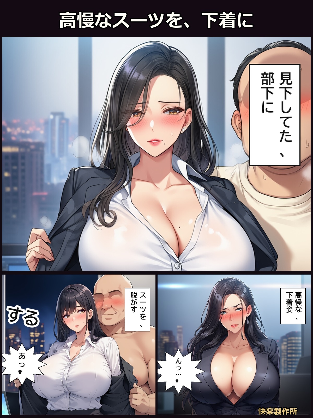 高慢な女上司を見下してた部下が寝取った7日間の記録【セリフ付き・計168枚】