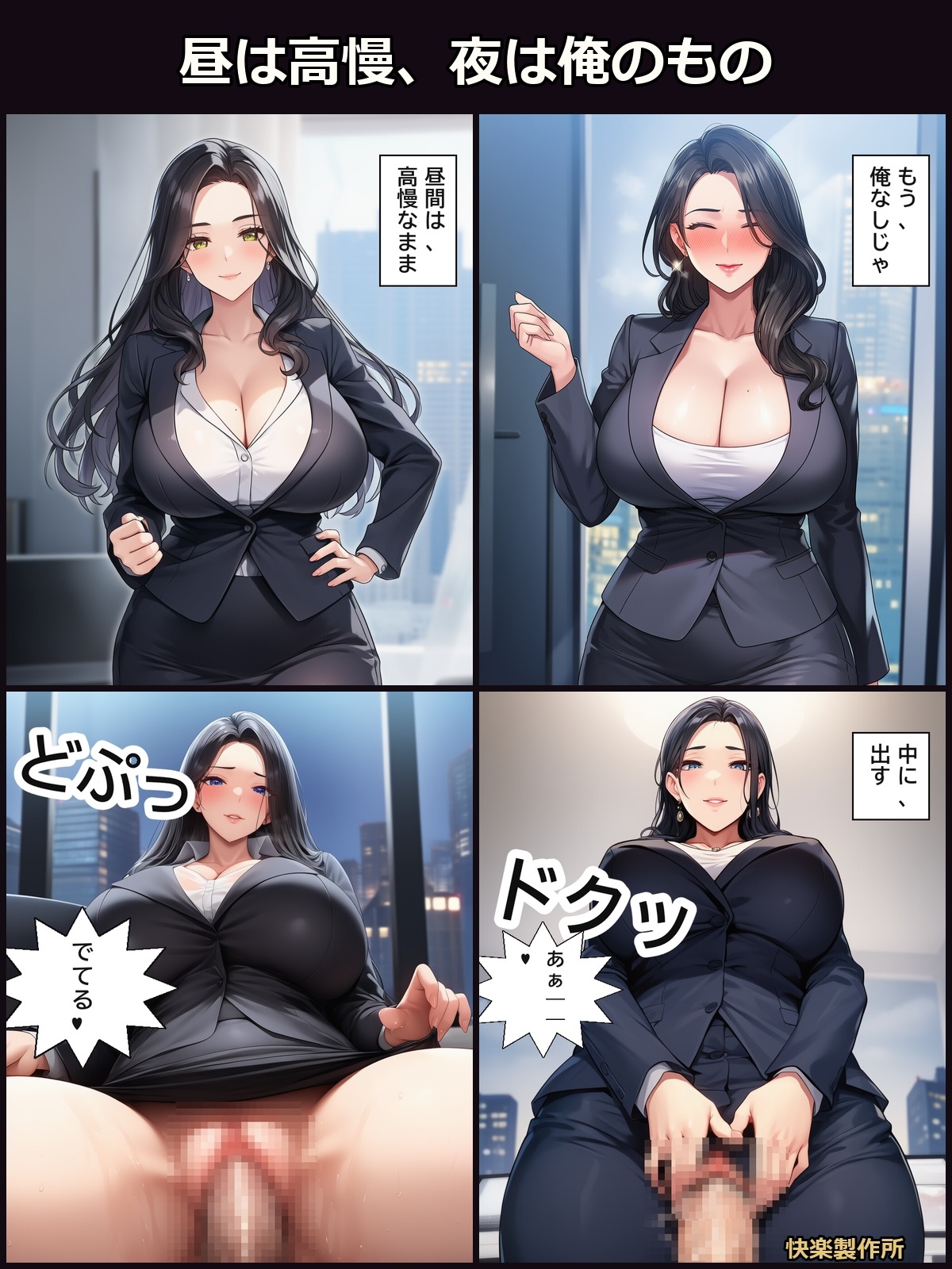 高慢な女上司を見下してた部下が寝取った7日間の記録【セリフ付き・計168枚】