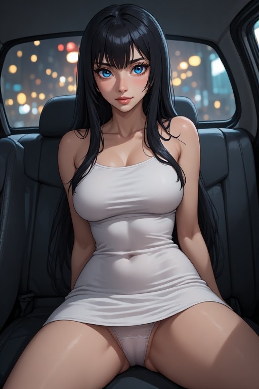 深夜タクシーで拾ったパンチラ美女の正体は、昔一夜を共にした全裸の雪女だった