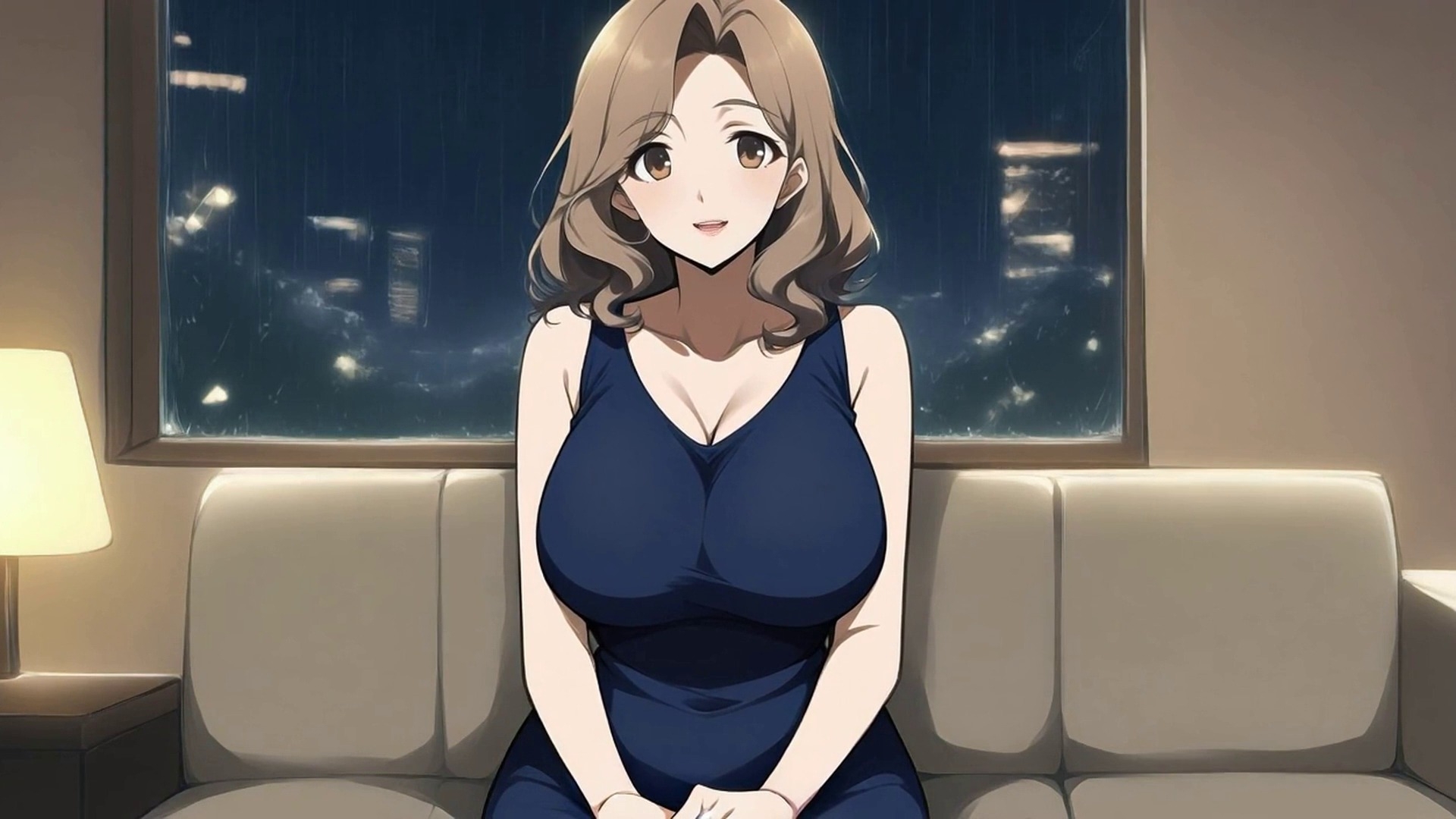 人妻お姉さんと中出しの夜 ── 隣の美織さん・第3話「着信」【60fps全編アニメ・声つき】