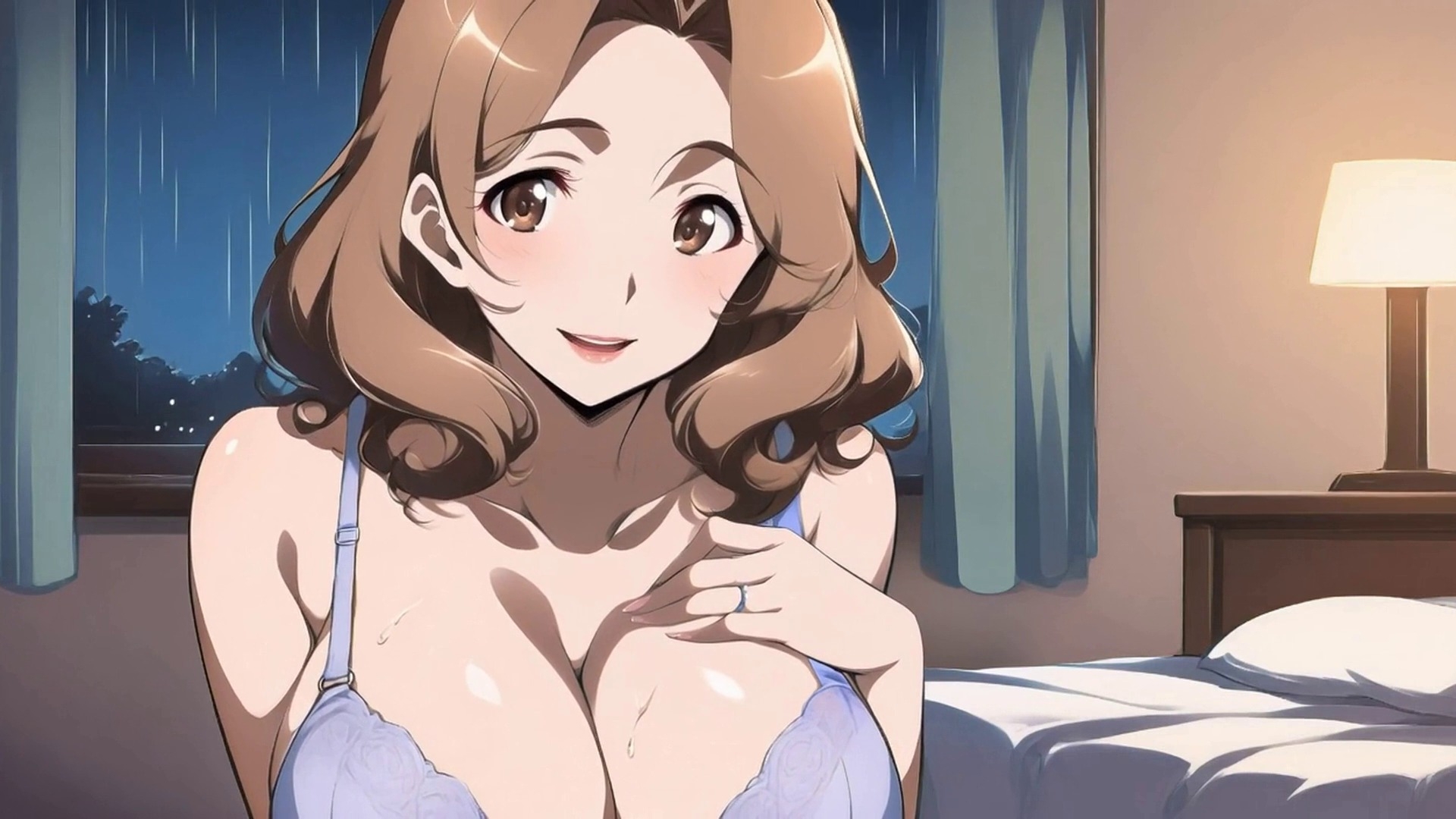 人妻お姉さんと中出しの夜 ── 隣の美織さん・第3話「着信」【60fps全編アニメ・声つき】