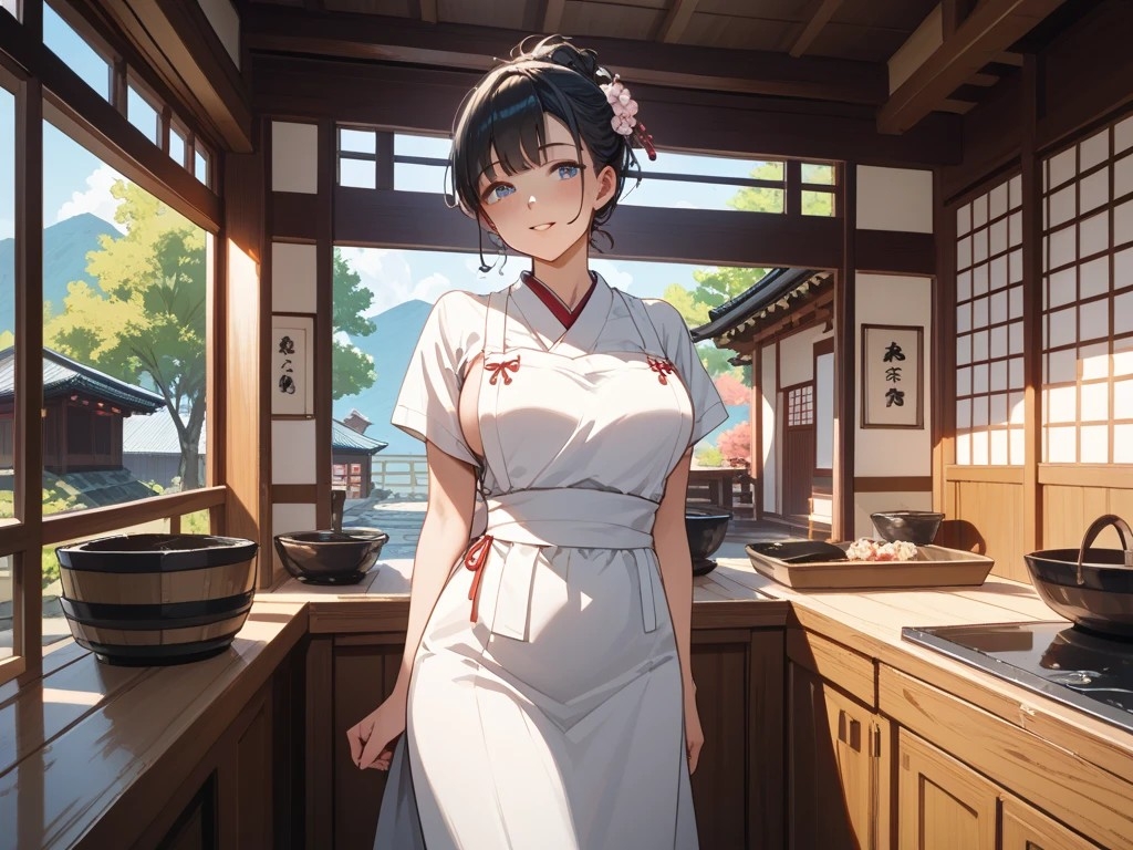 白エプロン家政婦と紅葉を楽しむ美女と屋上プレイと雨宿り古民家 – Preview 2