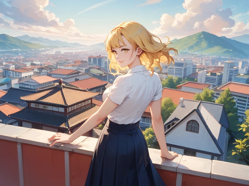 白エプロン家政婦と紅葉を楽しむ美女と屋上プレイと雨宿り古民家 – Preview 8