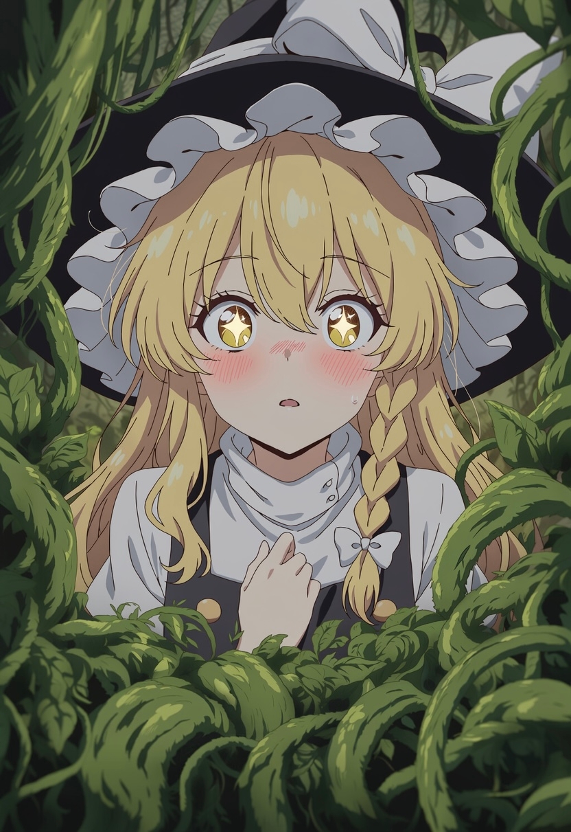 霧雨魔理沙と森の触手植物 – Preview 4