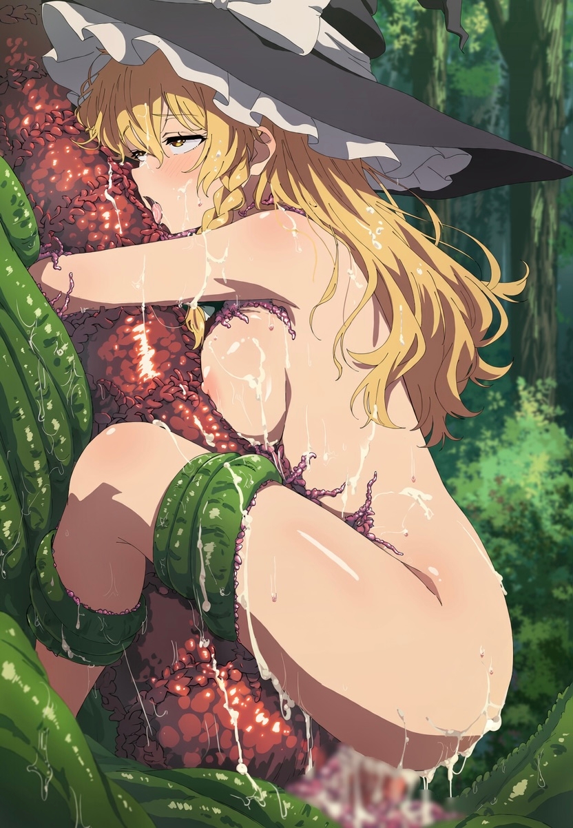 霧雨魔理沙と森の触手植物 – Preview 7