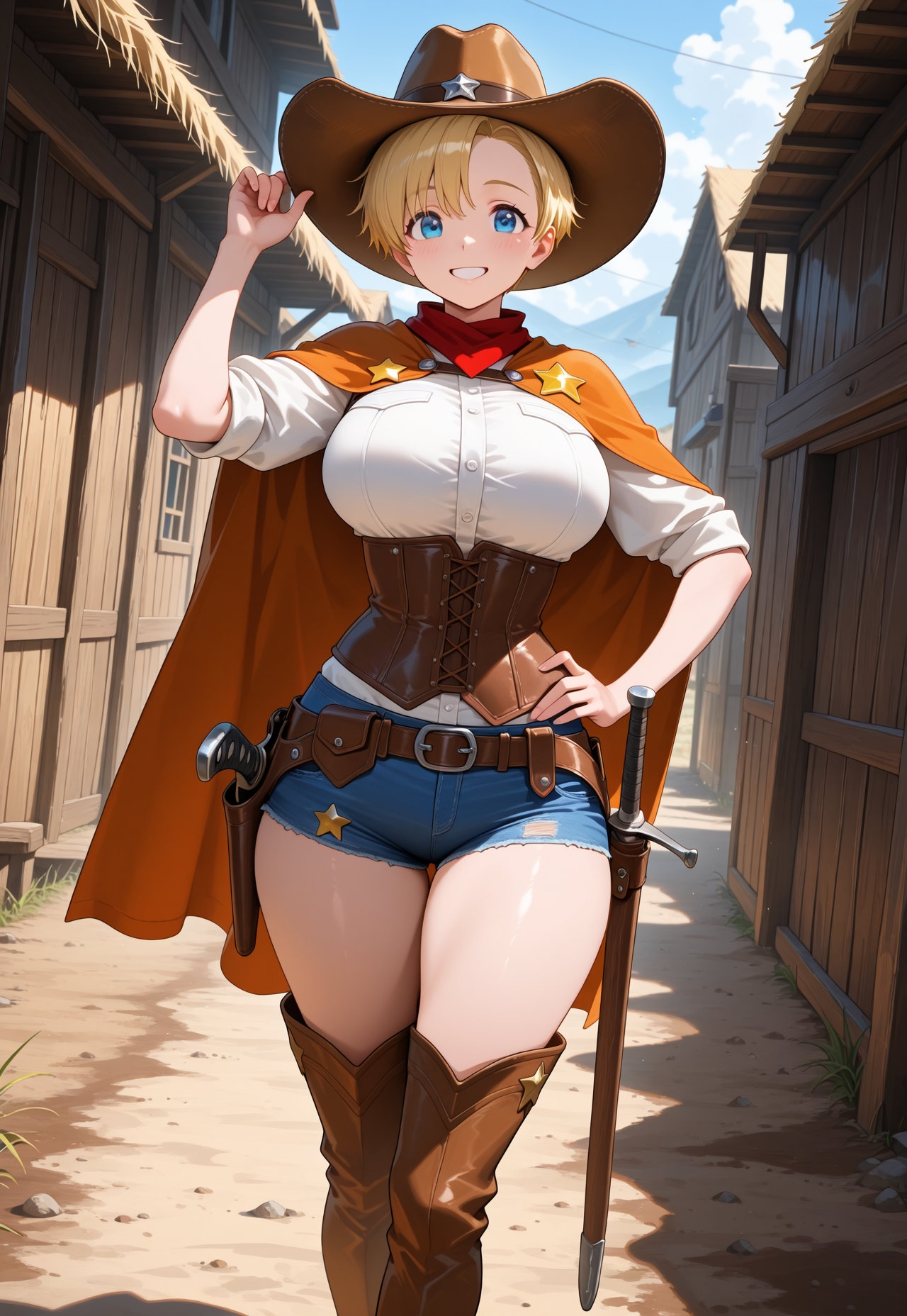 ふたなりカウガールと女保安官の決斗?(Gunfight at the O.K. Futanari Corral? )