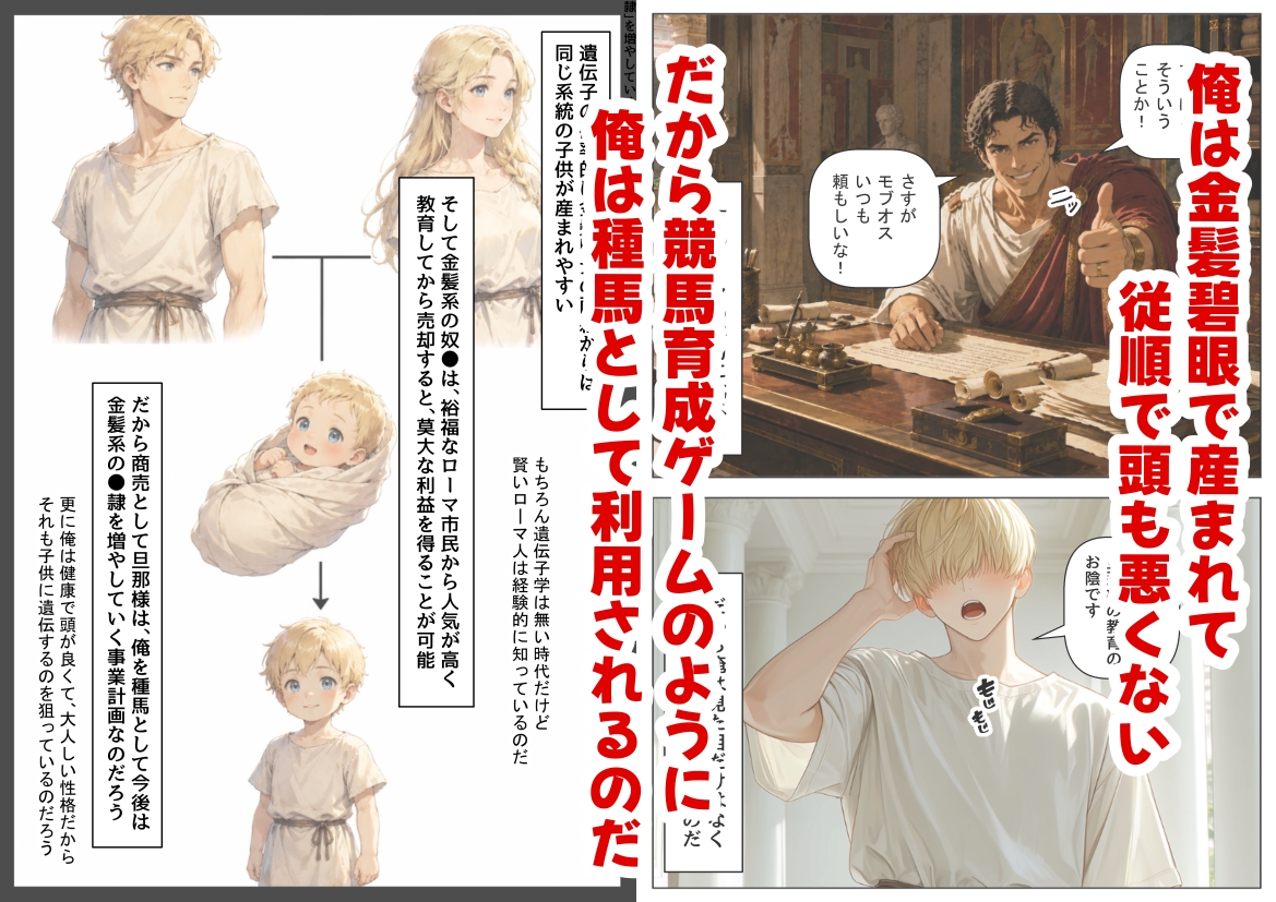 古代ローマ帝国の●隷転生したら、エロすぎた～