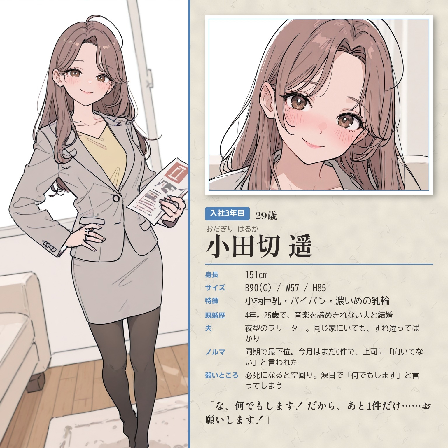 ノルマに困った人妻保険レディたちがお尻で契約を取りに来た話