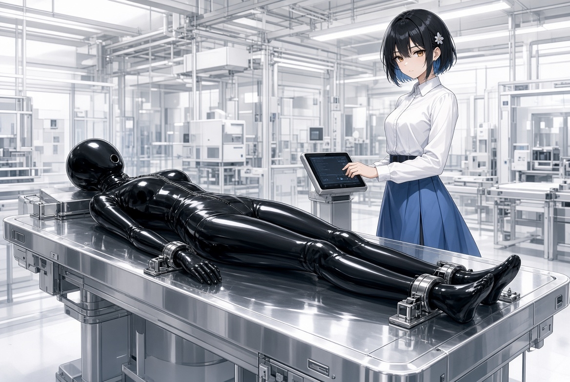 【TSF催○】ゴムスーツに密閉されて、アンドロイドにイキ狂う〜男の体を封印され、少女型の機体に作り替えられる〜【アンドロイド改造】