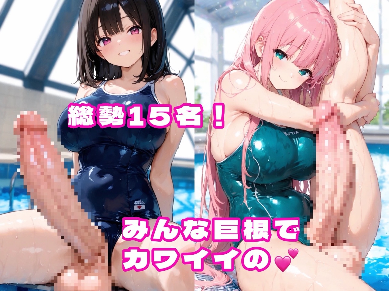 全員、すごく…大きいです…。〈ふたなり画像集vol.2 巨根編〉