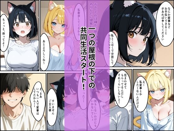 拾った子猫たちがえっちな化け猫で毎日ヤりたい放題