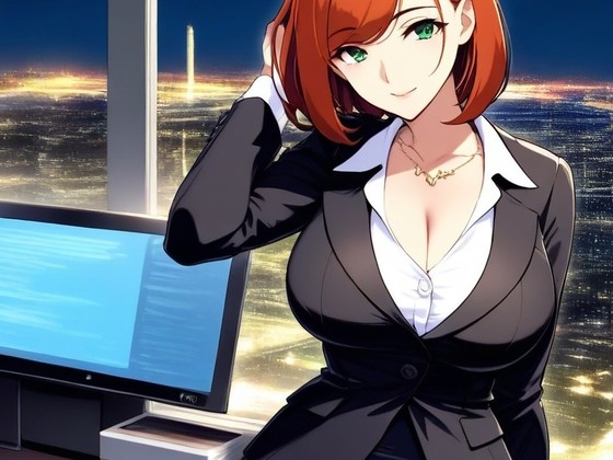 残業後のオフィスで爆乳先輩OL・凛(27)と二人きり…ソファでオナニー、ホテルで朝まで〜誰も知らない夜の素顔〜【CG312枚収録】