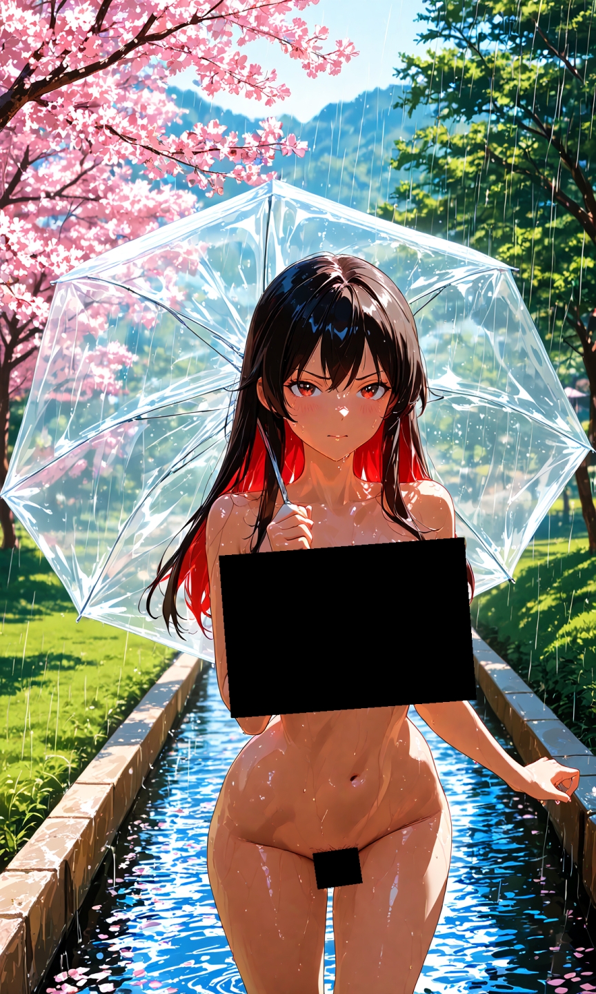 魔理沙は霊夢のえっちな写真を撮りたいようです。vol.40〜春の雨の朝の川編〜