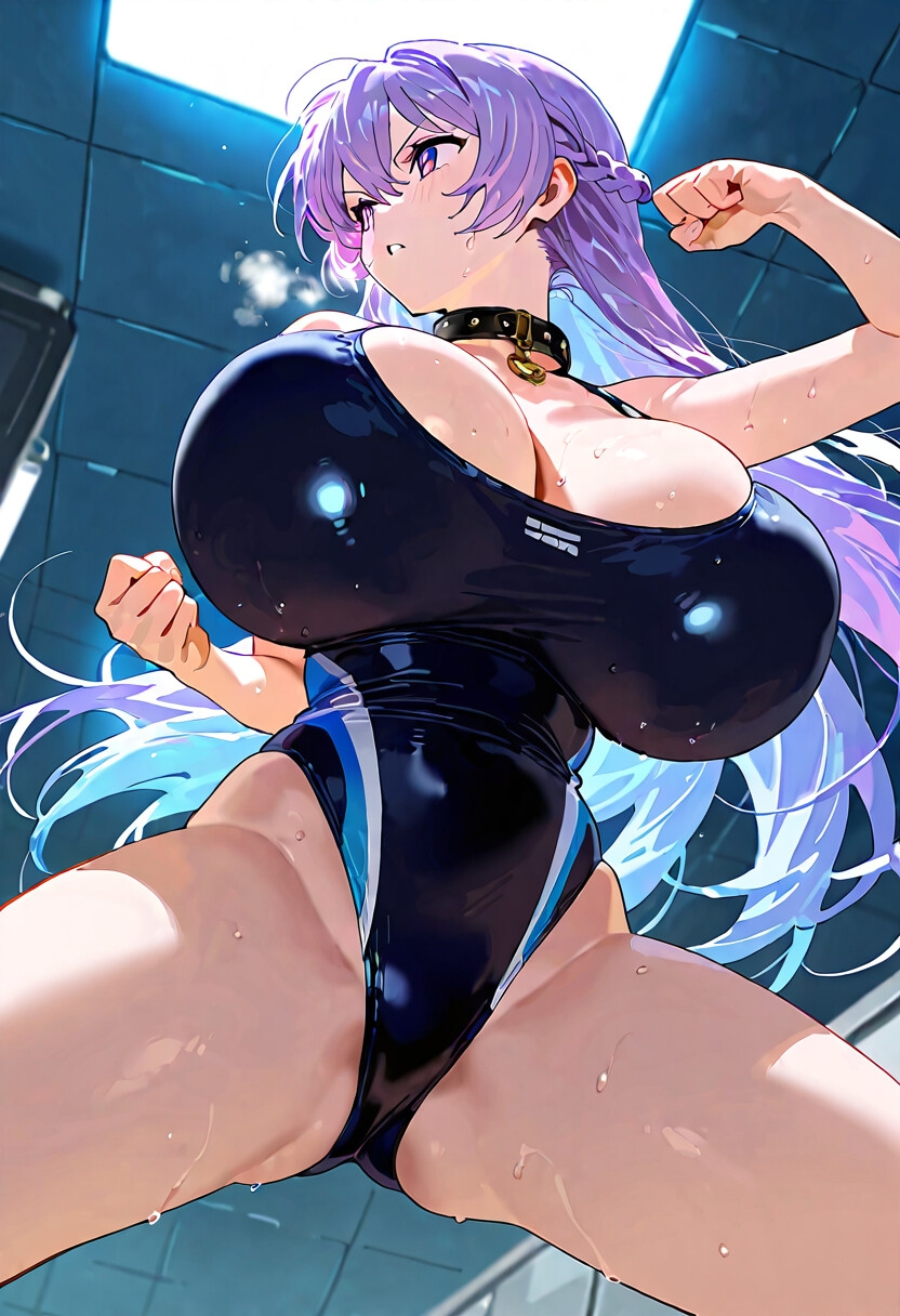 爆乳黒水着XL