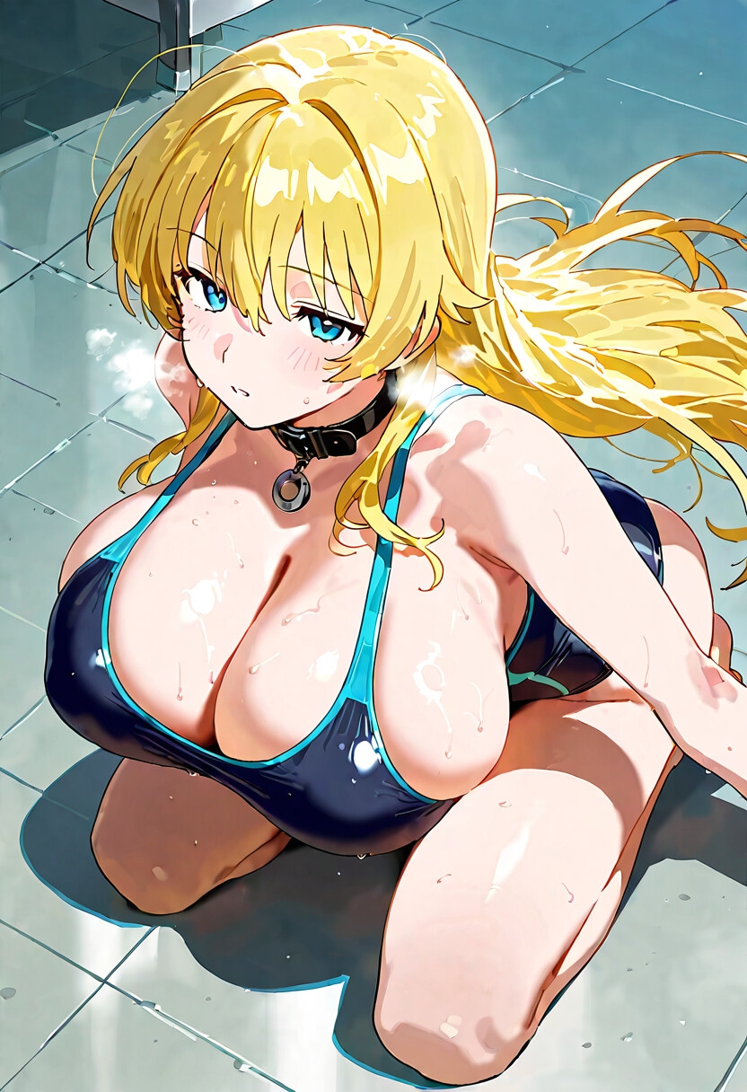 爆乳黒水着XL