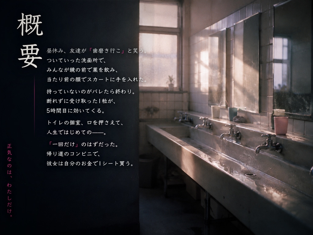 【常識改変×校則で媚薬必須】唯一正気だったJKが媚薬歯磨きをさせられ、放課後の隠れ倉庫でよだれ垂らして中出し懇願した結果、クラスで一番のちんぽ狂いに堕ちました。