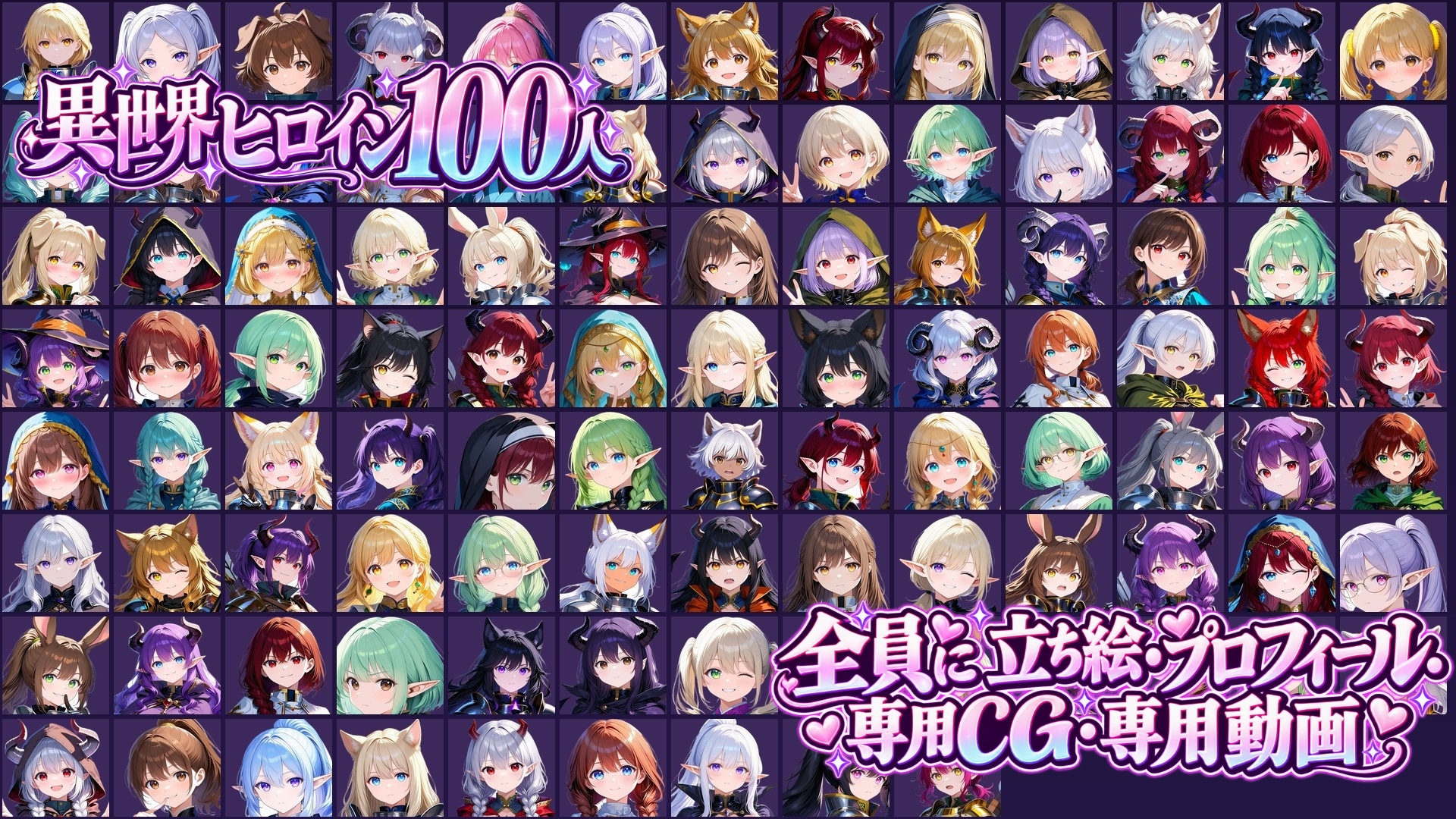 異世界ヒロイン100人パズル – Preview 6
