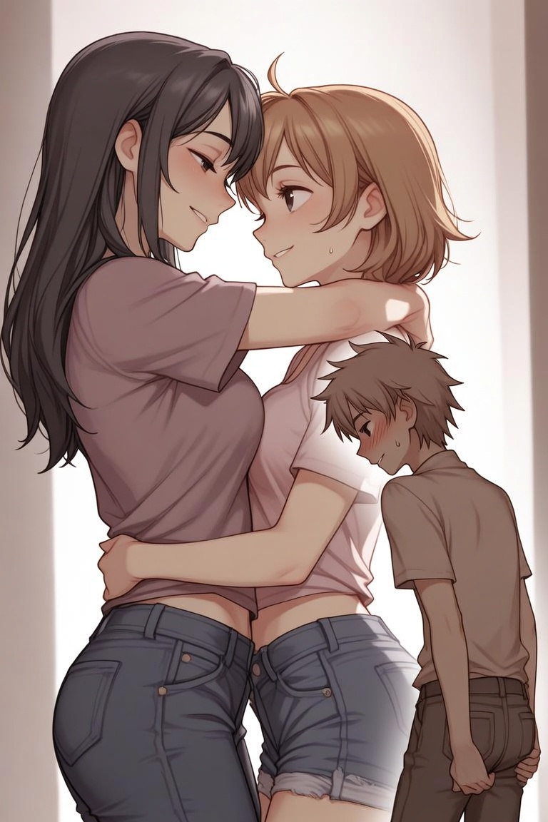 レズビアン2人組に誘惑される童貞男子 ～興奮してしまう童貞男子～ – Preview 4