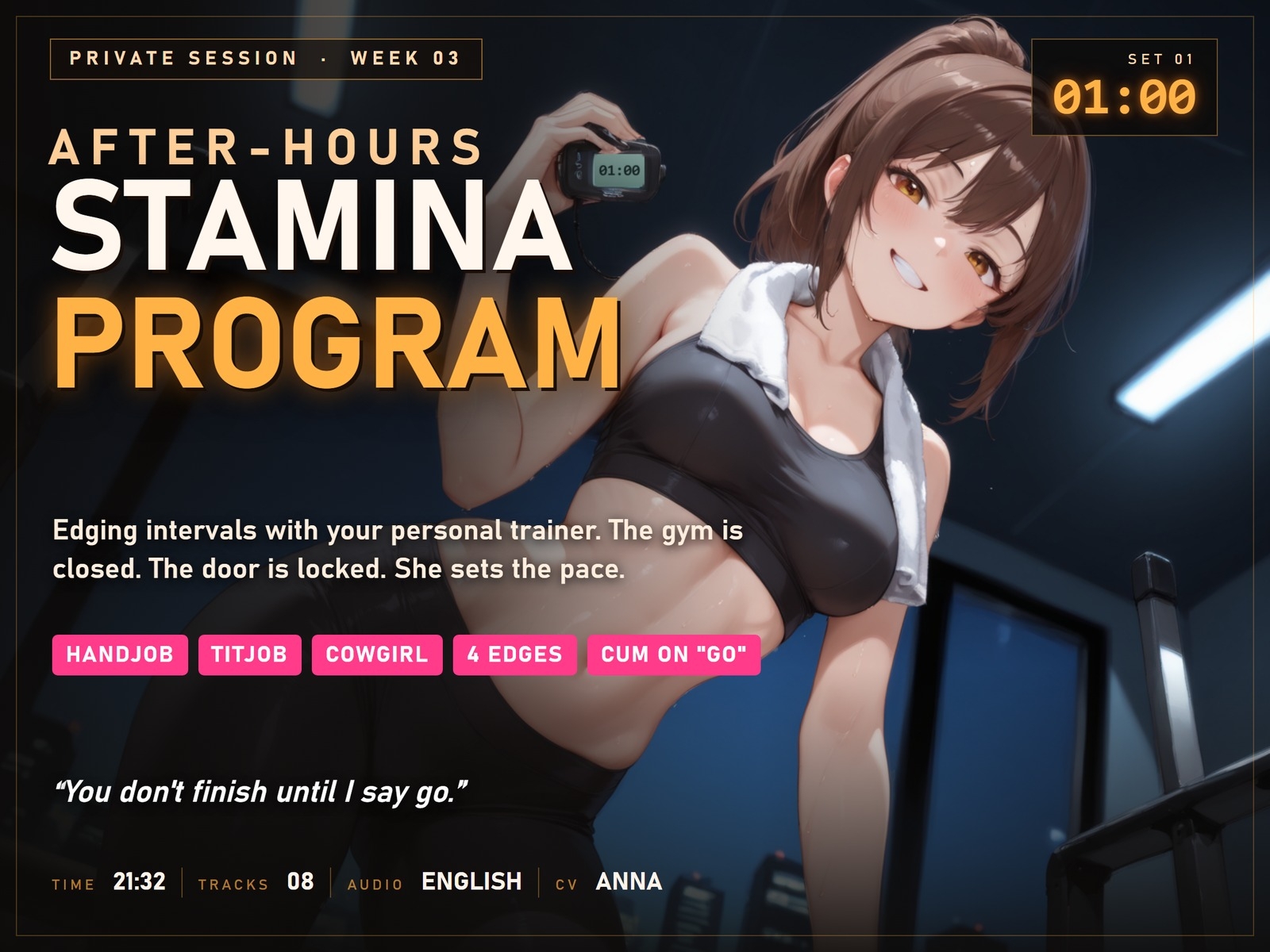 After-Hours Stamina Program: Edging Intervals with Your Personal Trainer – Preview 2